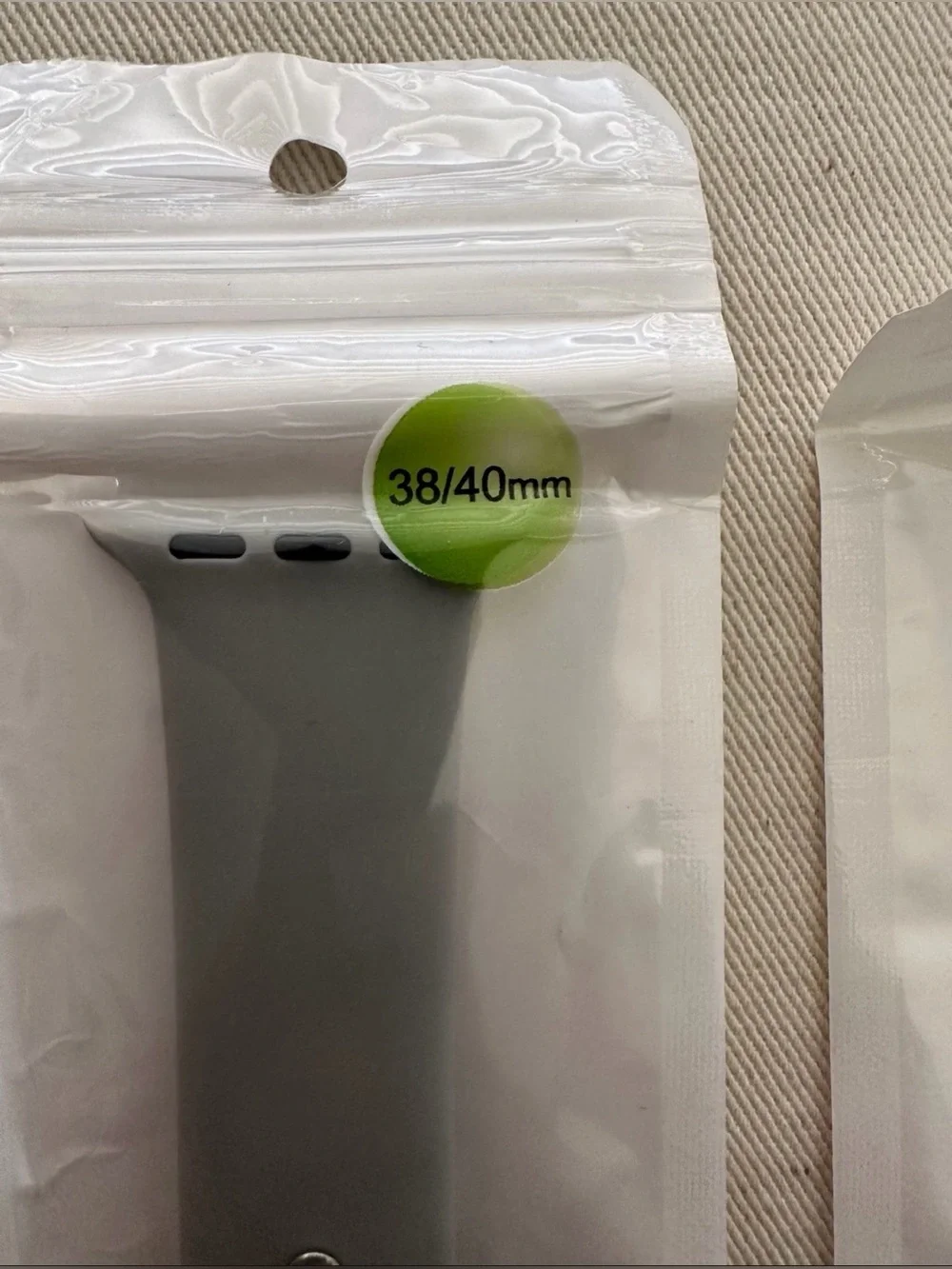 Replacement Silicone Watch Bands - White and Gray